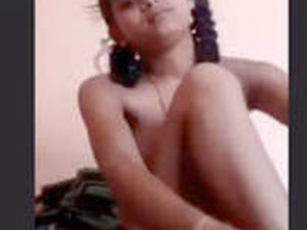 Cute Desi girl flaunts her curves and gets naughty in front of the camera
