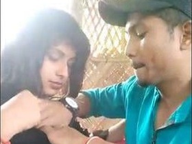 Desi college lover enjoys outdoor sex in public park