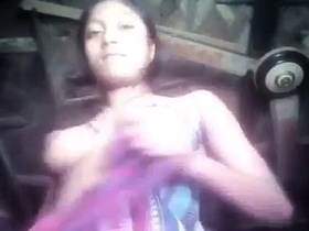 Desi girl indulges in nude selfies at home