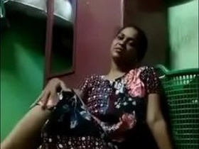 Solo female masturbates in sexy nightwear