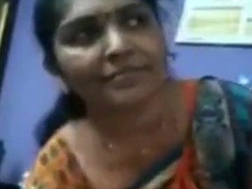 Tamil auntie strips down to her underwear for a steamy video call