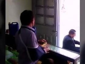 Desi boss gets her ass spanked in public