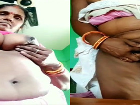 Desi village aunts show off their big boobs and pussies
