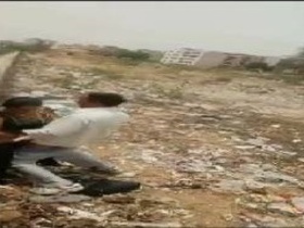 Desi aunty with big ass gets fucked by office peon in the open