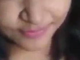 Girlfriend with big boobs seduces her boyfriend with a nude video